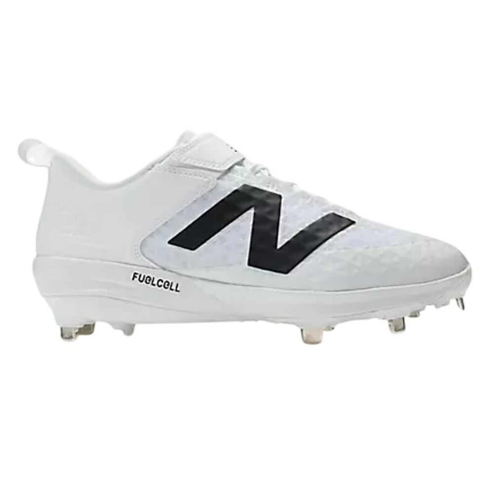 New Balance Unisex White Black FuelCell 4040 v8 Cleat Shoes Size M's 10.5/W's 12